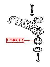 Сайлентблок редуктора для Honda CR-V 2002-2006 HO4601R Vtr