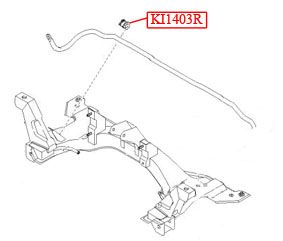 ВТУЛКАСТАБИЛИЗАТОРА ki1403r Vtr