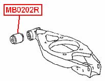 Сайлентблок заднего рычага для Mercedes Benz W201 1982-1993 mb0202r Vtr