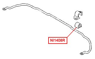 Втулка стабилизатора передней подвески, внутренняя NI1408R Vtr