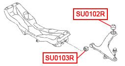 Сайлентблок переднего рычага задний для Subaru Forester (S13) 2012-2018 su0102r Vtr