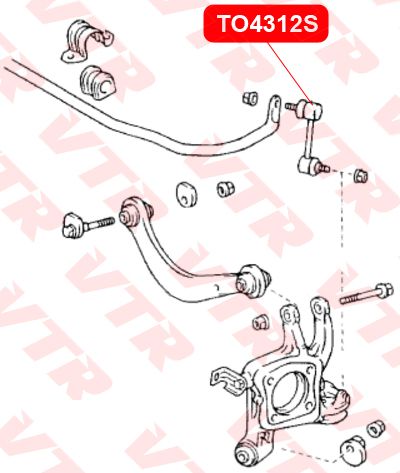 Тяга стабилизатора задней подвески (Vtr/TO4312S) TO4312S Vtr