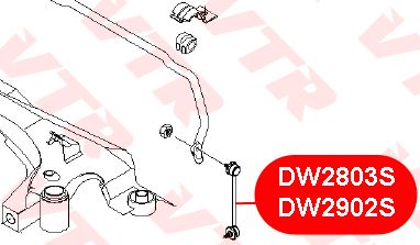 Стойка переднего стабилизатора правая для Chevrolet Epica 2006-2012 dw2902s Vtr