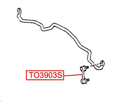 Стойка переднего стабилизатора для Toyota RAV 4 1994-2000 to3903s Vtr