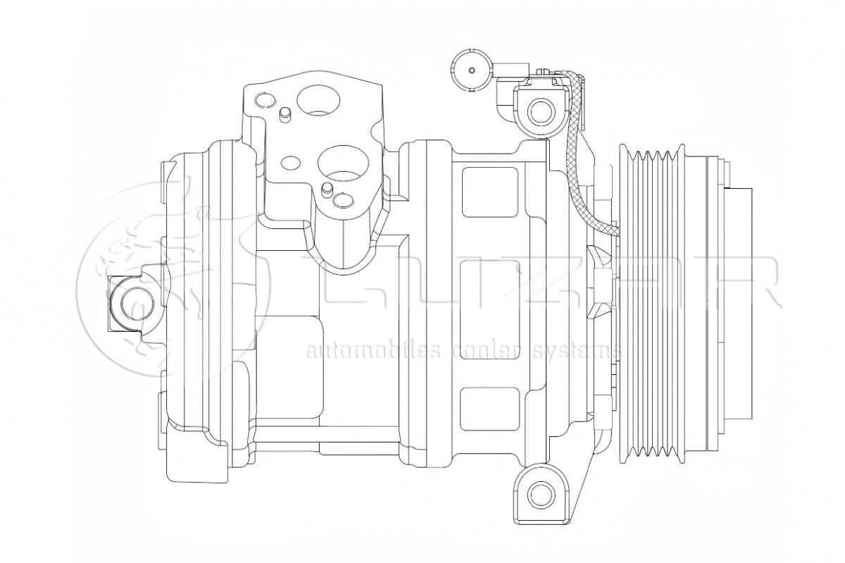 Компрессор системы кондиционирования для Land Rover Range Rover III (LM) 2002-2012 lcac26e5 Luzar