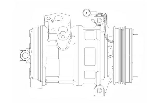 Компрессор системы кондиционирования для Land Rover Range Rover III (LM) 2002-2012 lcac26e5 Luzar