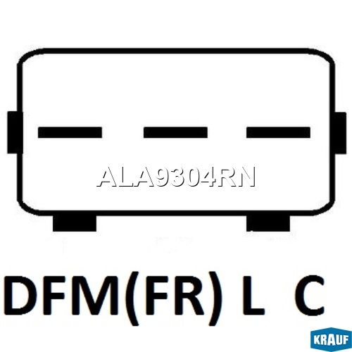 Генератор оригинальный восстановленный ALA9304RN Krauf