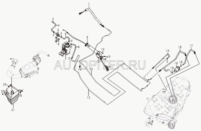 Шланг обратки топл. абсорбера Lifan Solano b1130151 Lifan