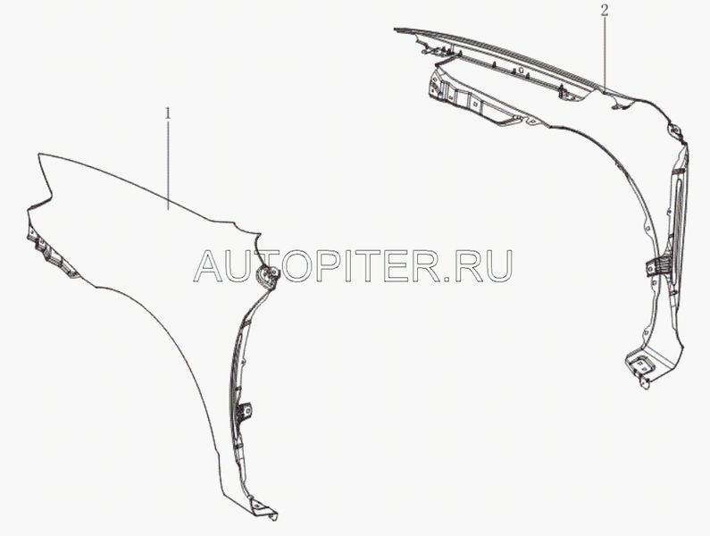 Крыло переднее левое SOLANO b8403111 Lifan