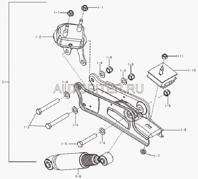 Амортизатор подвески задний l2915130 Lifan