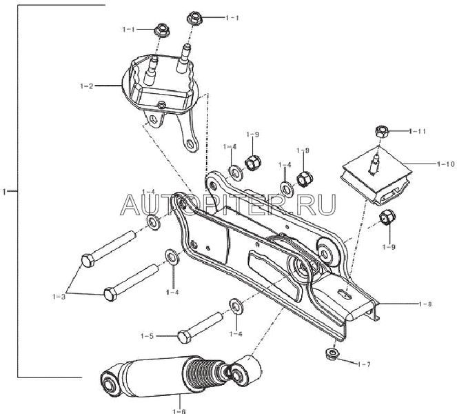 Амортизатор подвески задний l2915130 Lifan