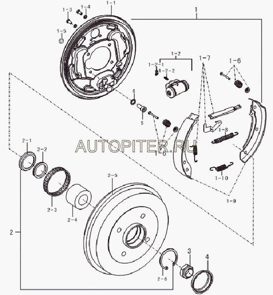 Крышка подшипник заднего колеса l3502124 Lifan