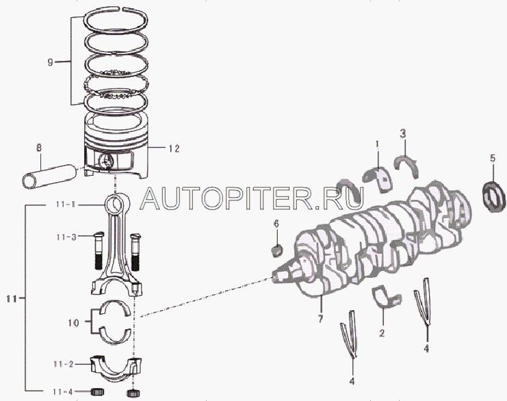 ПОРШЕНЬ ДВС LIFAN 1.3 lf479q11004012a Lifan