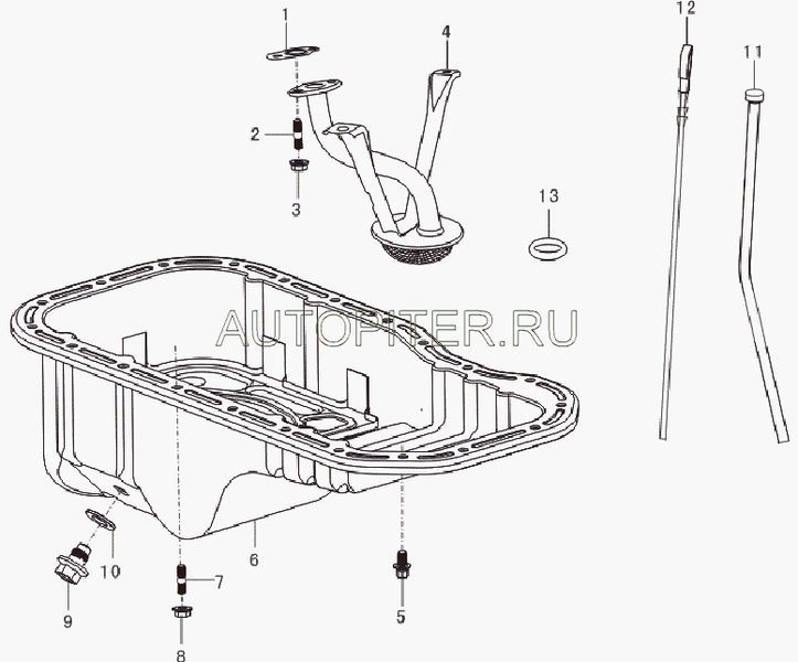 Прокладка маслоприемника. lf479q11010011a Lifan