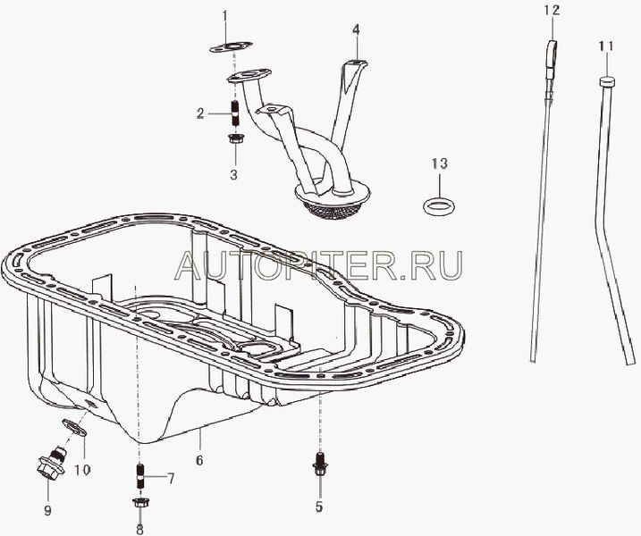 Прокладка маслоприемника. lf479q11010011a Lifan