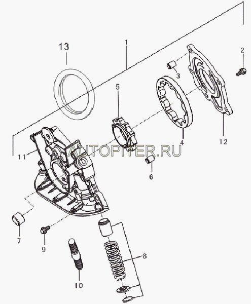 Прокладка масляного насоса original BREEZ/SOLANO/S lf479q11011011a Lifan