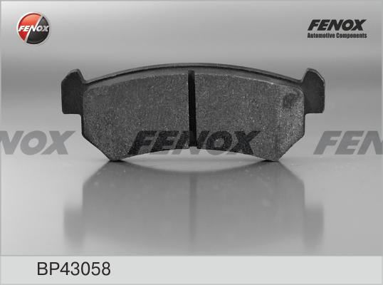 Комплект тормозных колодок, дисковый тормоз BP43058 Fenox