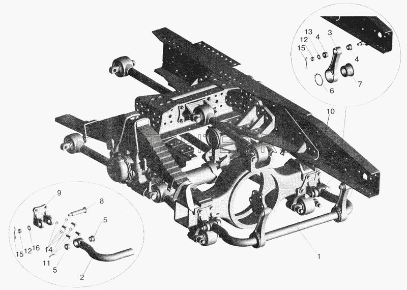 Тяга стабилизатора задней подвески МАЗ 55162916016 Маз