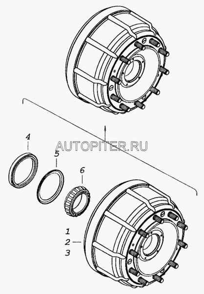 Сальник ступицы передней КАМАЗ-6520 (ООО НПО РОСТАР) 65203103018 Камаз