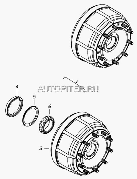 Сальник ступицы передней КАМАЗ-6520 (ООО НПО РОСТАР) 65203103018 Камаз