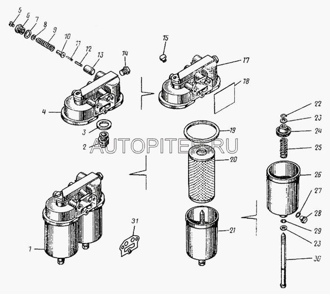 Стакан ФГОМ в сборе 740-1012076-01 740101207601 Камаз