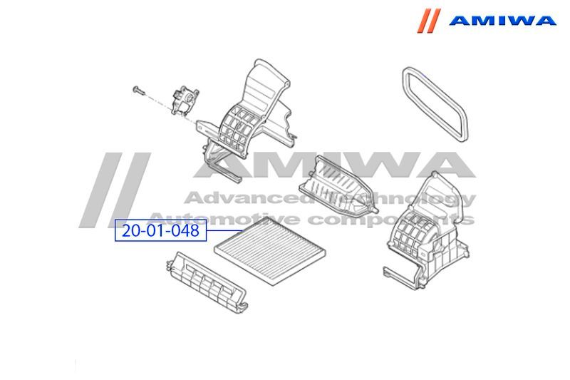 Фильтр салонный 2001048 Amiwa