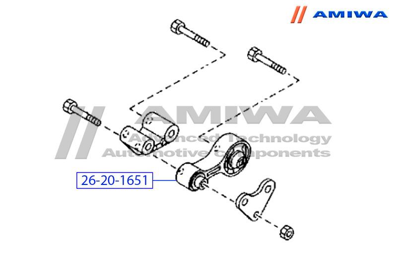 ПОДУШКА ДВС ЗАД MAZDA 6 02-08 26201651 Amiwa