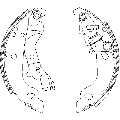 Колодки барабанные к-кт для Fiat Punto II (188) 1999-2010 4099.00 Remsa