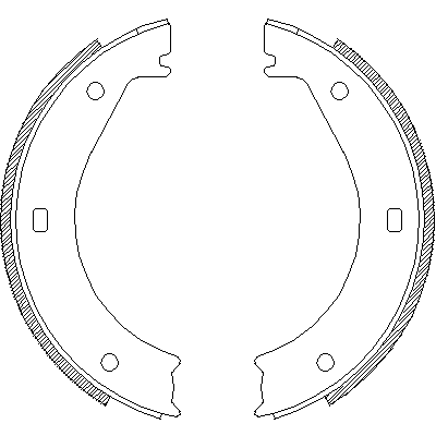 Комплект тормозных колодок, стояночная тормозная система 4404.00 Remsa