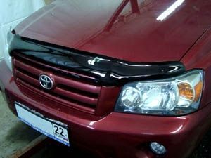 Дефлектор капота темный TOYOTA HIGHLANDER/KLUGER 2001-2007 , NLD.STOHIG0112 / Тойота Хайлендер nldstohig0112 Аксессуары