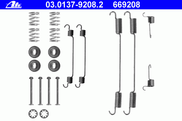 Комплектующие, тормозная колодка 03.0137-9208.2 Ate