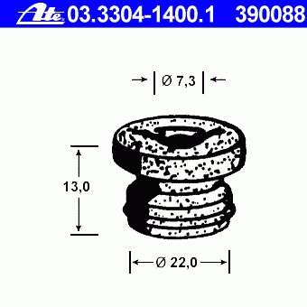 Пробка, бачок тормозной жидкости 03.3304-1400.1 Ate