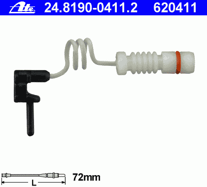 Датчик износа колодок для Mercedes Benz G-Class W463 1989> 24.8190-0411.2 Ate