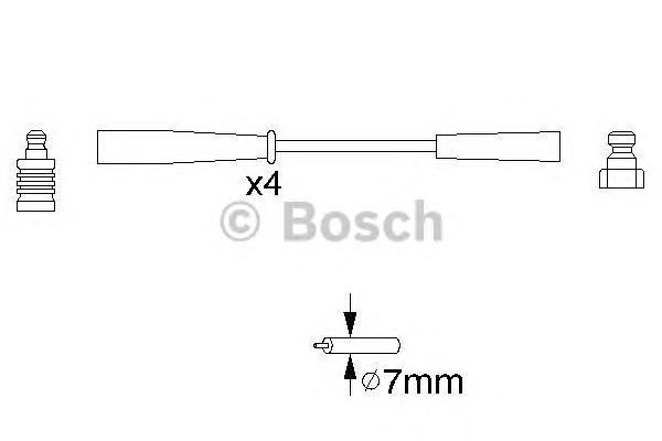 Комплект проводов зажигания 0 986 356 817 Bosch