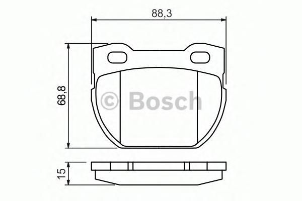 Комплект тормозных колодок, дисковый тормоз 0 986 424 827 Bosch