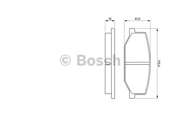 Комплект тормозных колодок, дисковый тормоз 0 986 460 935 Bosch