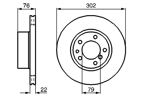 Тормозной диск 0 986 478 318 Bosch