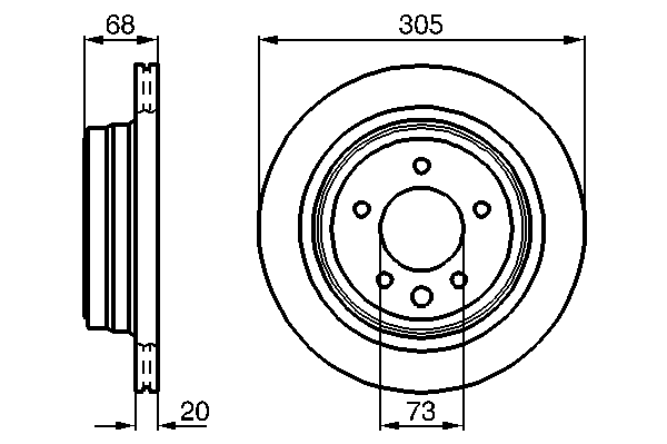 Тормозной диск 0 986 478 660 Bosch