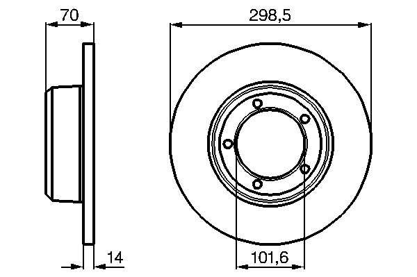 Тормозной диск 0 986 478 827 Bosch