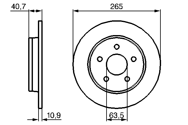 Тормозной диск 0 986 479 169 Bosch