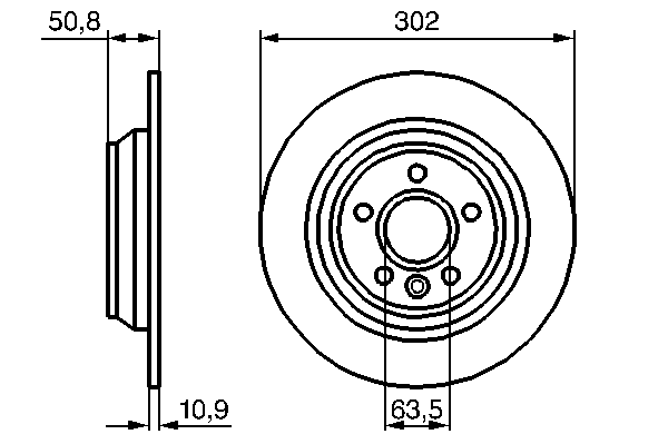 Тормозной диск 0 986 479 254 Bosch