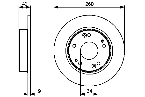 Тормозной диск 0 986 479 451 Bosch