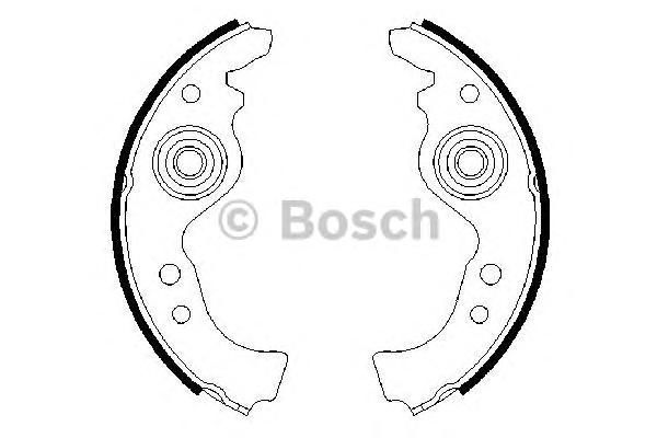 Комплект тормозных колодок 0 986 487 030 Bosch