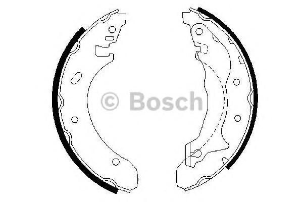 Комплект тормозных колодок 0 986 487 330 Bosch