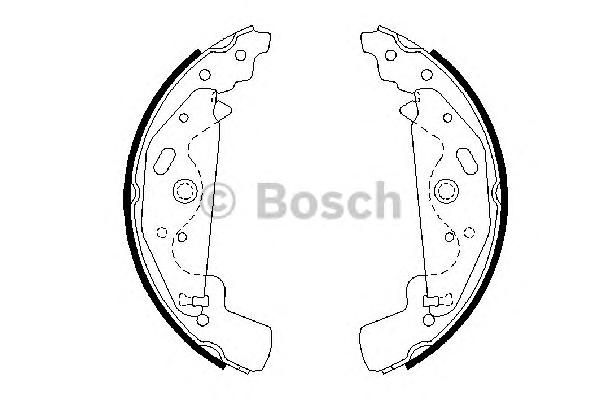 Комплект тормозных колодок 0 986 487 643 Bosch