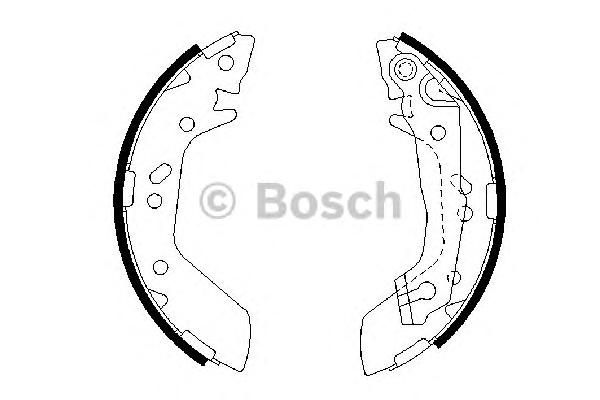 Комплект тормозных колодок 0 986 487 655 Bosch