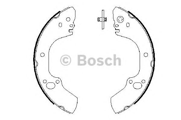 Комплект тормозных колодок 0 986 487 662 Bosch