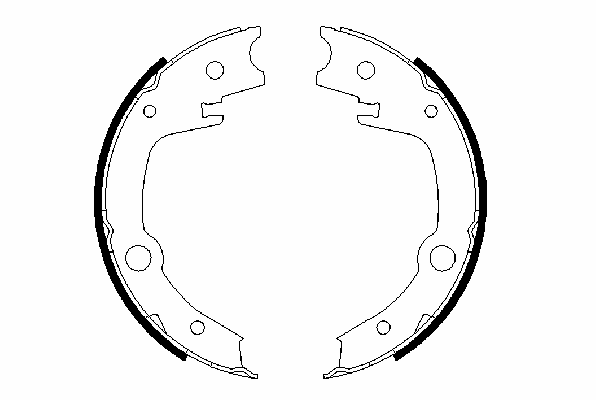 Колодки тормозные стояночного тормоза