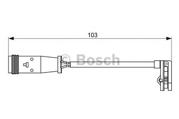 Сигнализатор, износ тормозных колодок 1 987 473 037 Bosch