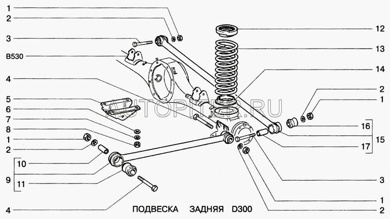 Втулка реактивной штанги ВАЗ-2101 распорная большая металлическая (АвтоВАЗ) 2101291903010 Автоваз